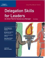 Cover of: Delegation skills for leaders