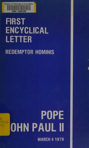 Cover of: Encyclical Redemptor hominis of the Supreme Pontiff John Paul II