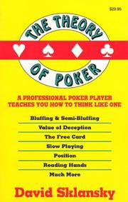 best books about poker The Theory of Poker