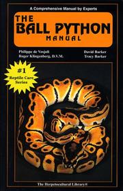 best books about care of ball pythons The Ball Python Manual