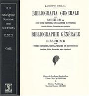 Cover of: Bibliografia Generale Della Scherma, Con Note Critiche, Biografiche E Storiche