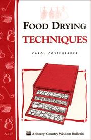 Cover of: Food Drying Techniques