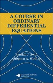 Cover of: A course in ordinary differential equations