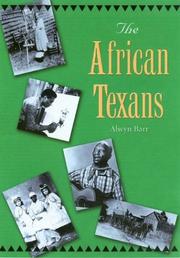 Cover of: The African Texans (Texans All)