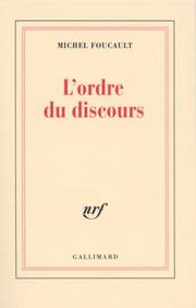 Cover of: L' ordre du discours
