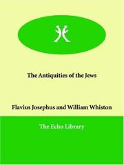 Cover of: The Antiquities of the Jews