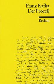 Cover of: Der Proceß