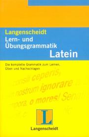 Cover of: Langenscheidts Lerngrammatiken und Übungsgrammatiken, Latein