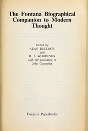 Cover of: The Fontana biographical companion to modern thought