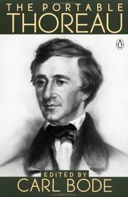Cover of: The portable Thoreau