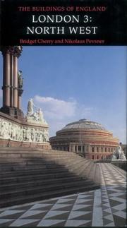 Cover of: London 3: North West (Pevsner Architectural Guides)