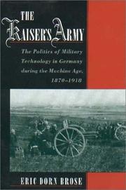 Cover of: The Kaiser's Army