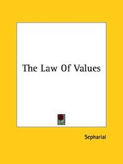 Cover of: The Law of Values