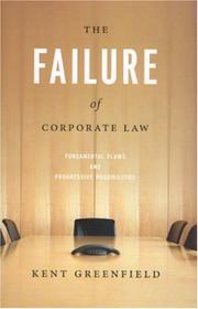 best books about failure The Failure of Corporate Law: Fundamental Flaws and Progressive Possibilities