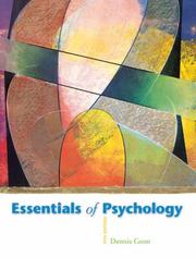 Cover of: Essentials of Psychology