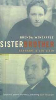 Cover of: Sister brother: Gertrude and Leo Stein