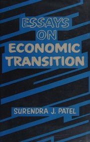 Cover of: Essays on economic transition