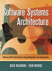 best books about Software Architecture Software Systems Architecture: Working with Stakeholders Using Viewpoints and Perspectives