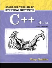 Cover of: Starting out with C++
