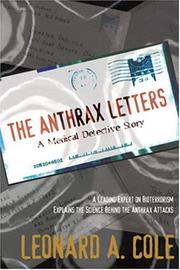 Cover of: The Anthrax Letters: A Medical Detective Story