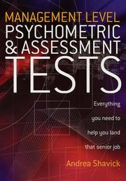 Cover of: Management Level Psychometric and Assessment Tests