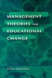 Cover of: Management theories for educational change