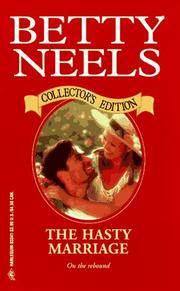 Cover of: The Hasty Marriage