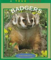 Cover of: Badgers