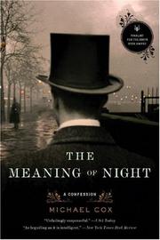 best books about Victorian London The Meaning of Night