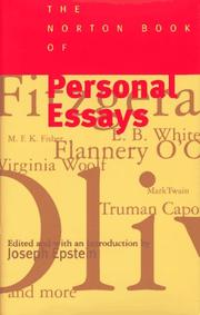 best books about essay writing The Norton Book of Personal Essays