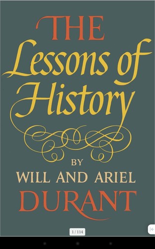 The Lessons of History