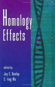 Cover of: Homology effects by Jay C. Dunlap