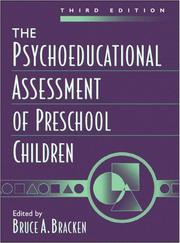 Cover of: The psychoeducational assessment of preschool children by Bruce A. Bracken