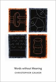 Words without meaning by Christopher Gauker