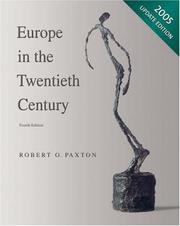 Cover of: Europe in the Twentieth Century, 2005 Update by Robert O. Paxton