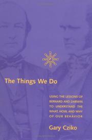 The Things We Do by Gary Cziko