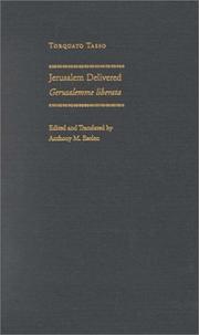 Cover of: Jerusalem delivered (Gerusalemme liberata) by Torquato Tasso