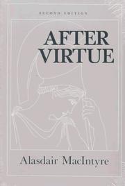 Cover of: After Virtue by Alasdair C. MacIntyre