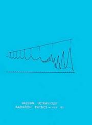 Cover of: Vacuum ultraviolet radiation physics, VUV VII by 