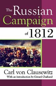 Cover of: The Russian Campaign of 1812 by Carl von Clausewitz