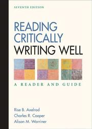 Reading Critically, Writing Well | Open Library