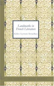 Cover of: Landmarks in French Literature by Giles Lytton Strachey