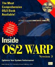 Cover of: Inside OS/2 Warp, Version 3 by Mark Minasi, Bill Camarda, Bruce Hallberg