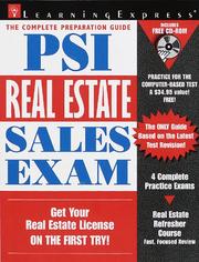 Cover of: PSI real estate sales exam by LearningExpress (Organization)