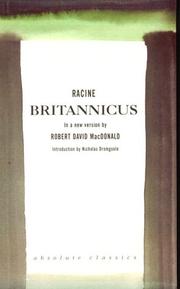 Cover of: Britannicus by Jean Racine