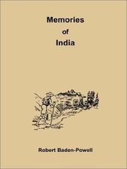 Cover of: Memories of India by Robert Baden-Powell