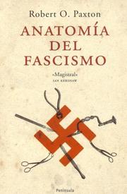 Cover of: Anatomia Del Fascismo (Atalaya) by Robert O. Paxton