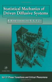 Cover of: Statistical mechanics of driven diffusive systems by B. Schmittmann, R.K.P Zia, C. Domb, J.L. Lebowitz