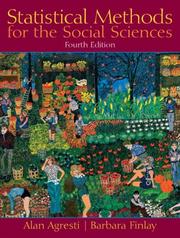 Cover of: Statistical methods for the social sciences by Alan Agresti, Barbara Finlay