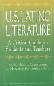 Cover of: U.S. Latino literature by Harold Augenbraum, Margarite Fernández Olmos